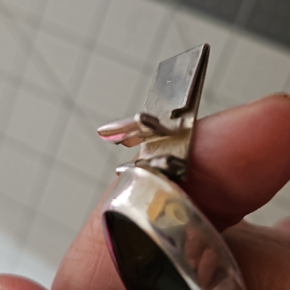 Vintage multi stone sterling bracelet - Picture 12 of 13